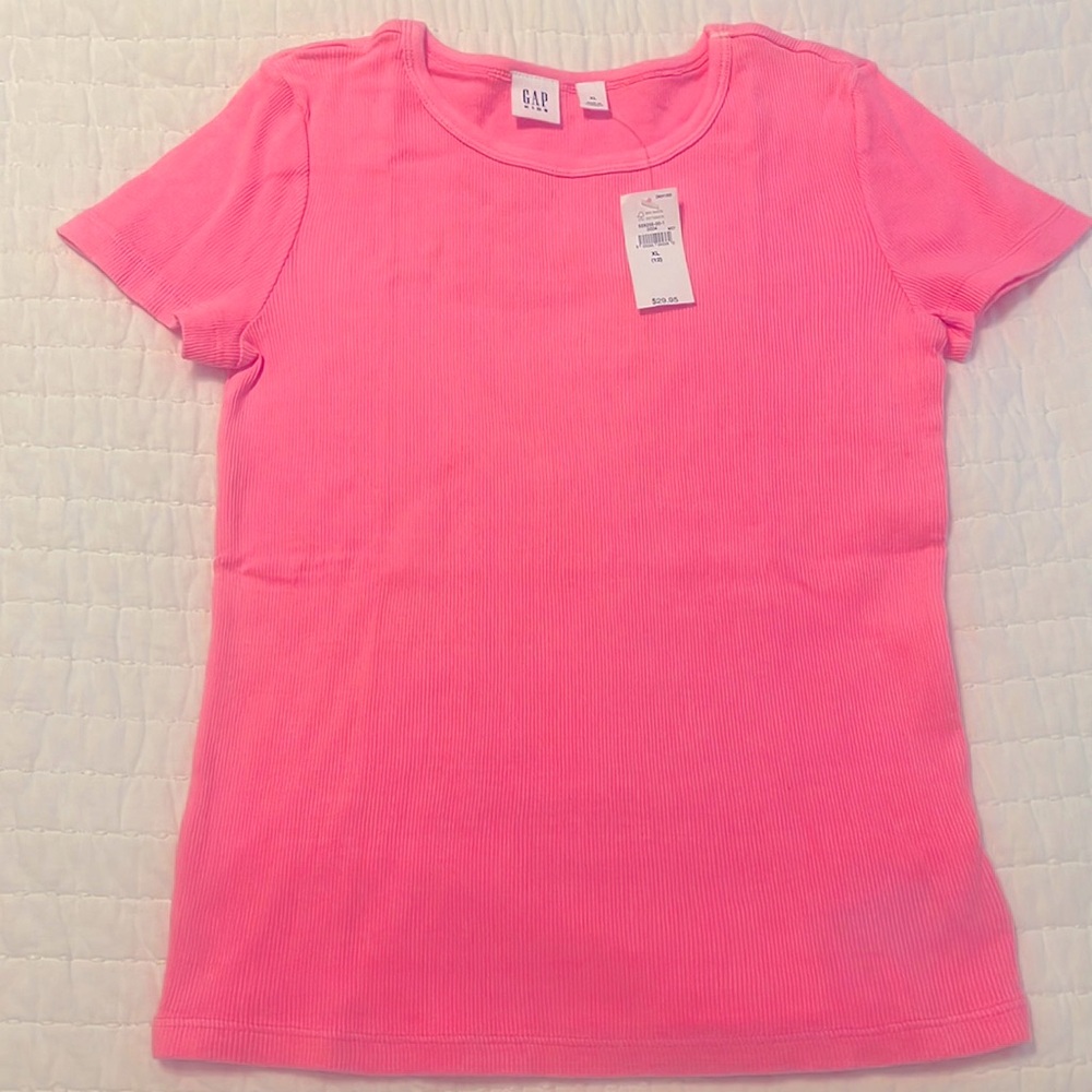 Gap Kids Ribbed Pink Top